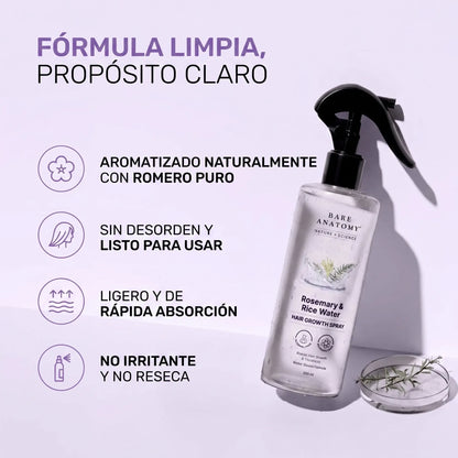 Spray agua de arroz
